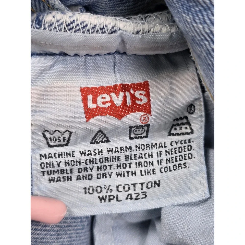 Y2K Levis 501 Jeans Mens 31X30 Light Wash Straight Leg Denim Button Fly
